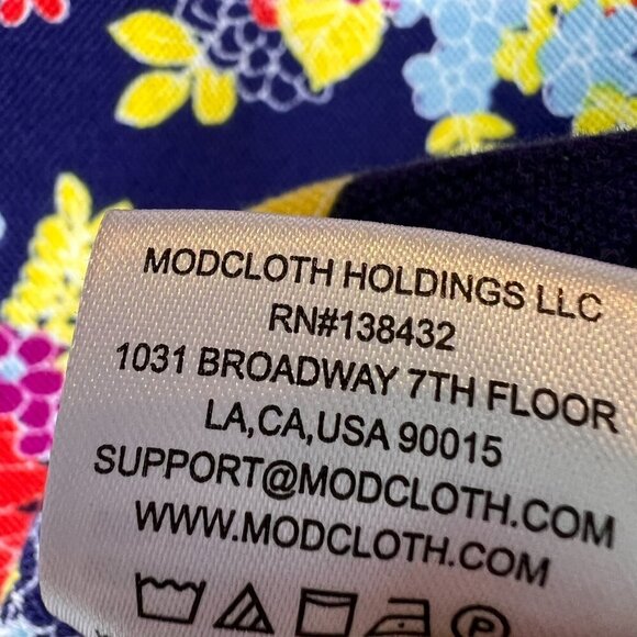 ModCloth Tank Top Womens Size XL Summer Found Stretch Floral Preppy Cotton Blend - Picture 10 of 15